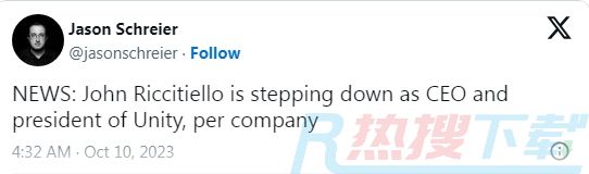 独家新闻！Unity CEO辞职，股价动荡客户反对，行业震动！.png