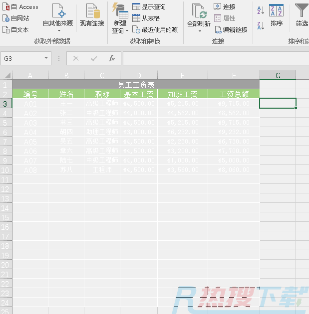 Excel图表中工资条的三种写法，哪个是你需要的？(图3)