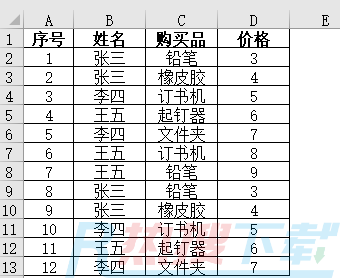 excel表格跨表查询：查询指定顾客的购买记录(图1)