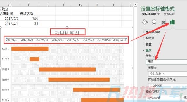 excel甘特图让项目进度清晰可见(图9)