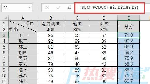 SUMPRODUCT函数用法之三：复杂条件统计(图3)