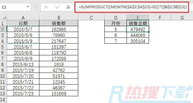 SUMPRODUCT函数用法之三：复杂条件统计(图1)